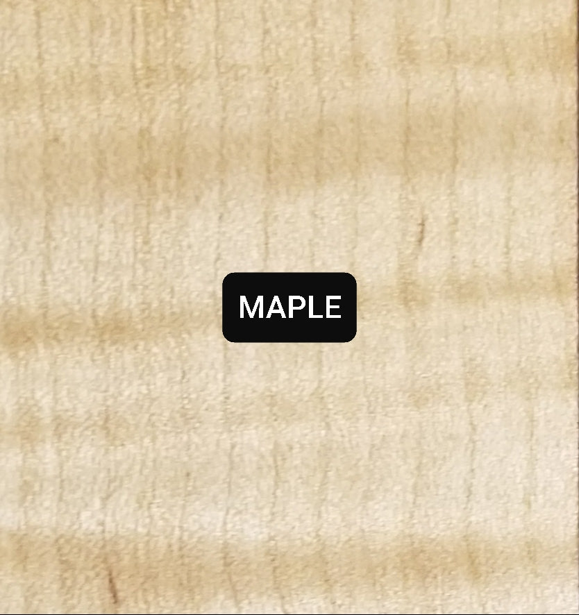 Coasters available in natural maple wood.