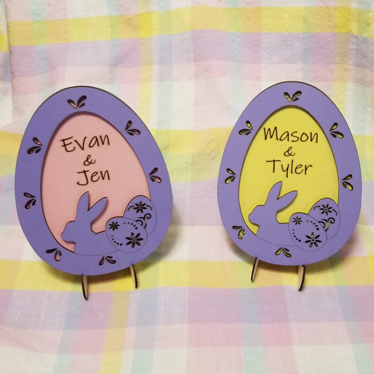 Custom Engraved  Easter Egg with LED lights