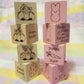 Easter Blocks - set of 4 - Laser Engraved
