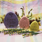 Custom Chunky Wood Easter Eggs - set of 3 - Laser Engraved